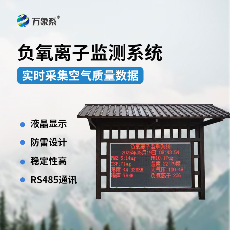 實(shí)時(shí)捕捉空氣指數(shù)負(fù)氧離子監(jiān)測(cè)站讓好空氣看得見(jiàn)